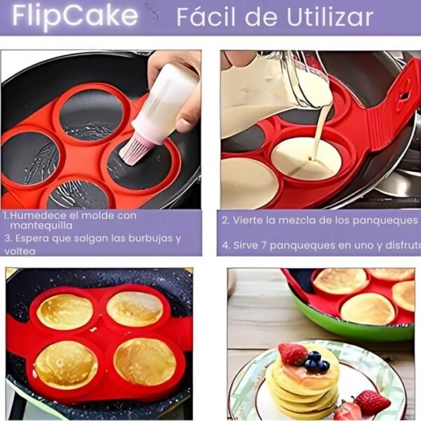 cómo utilizar flip cake molde de panqueques