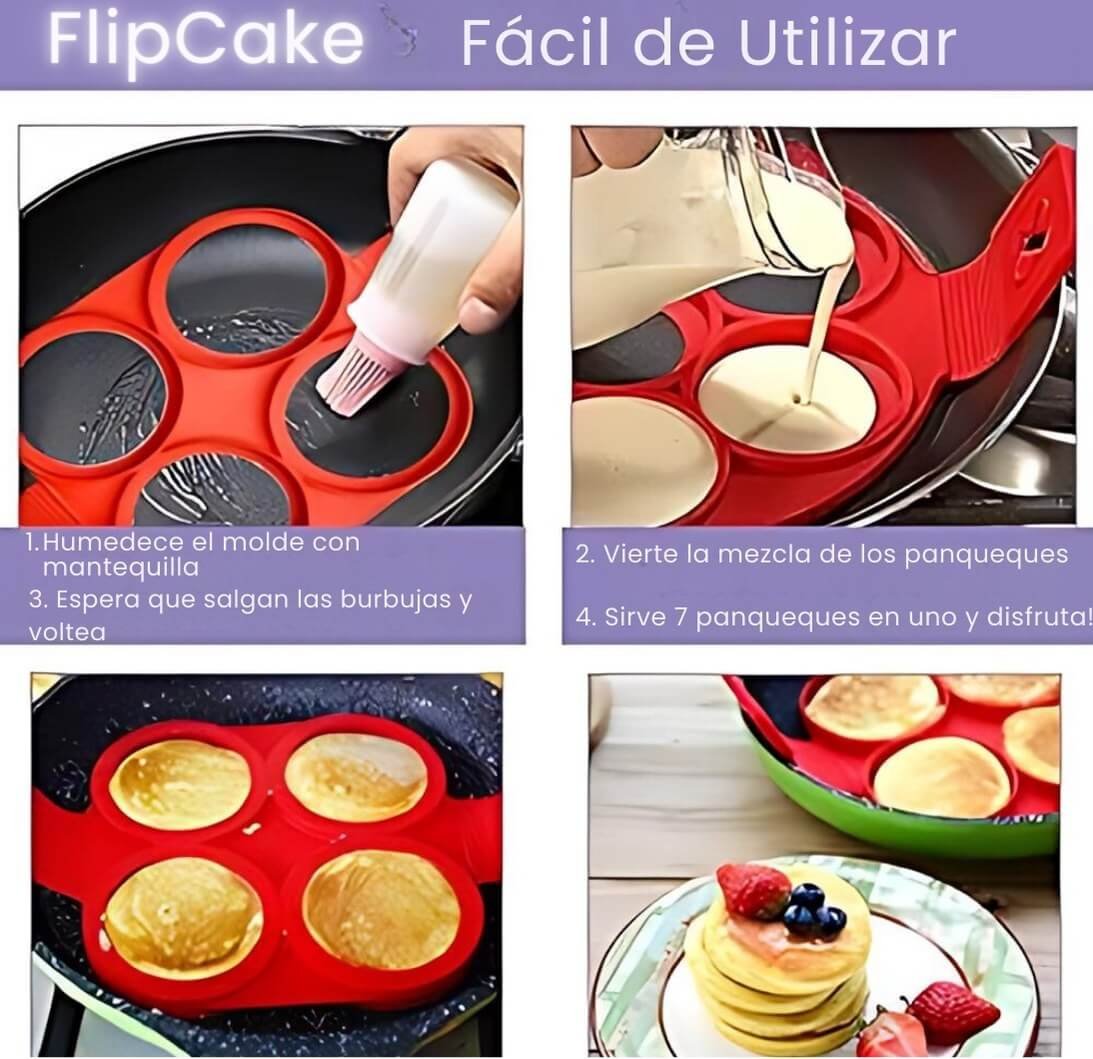cómo utilizar flip cake molde de panqueques